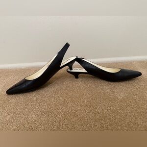 Anne Klein Black Kitten Heel Pumps